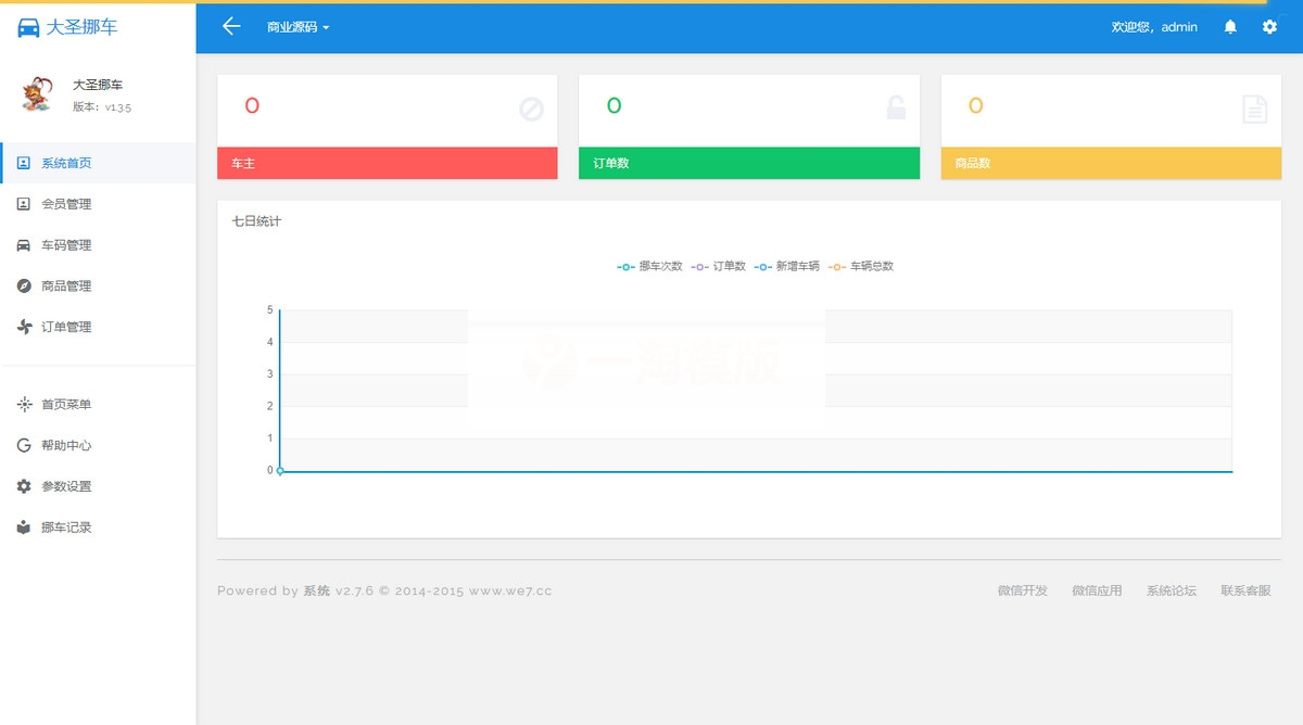 大圣挪车小程序 v1.3.5 开源去授权+前端