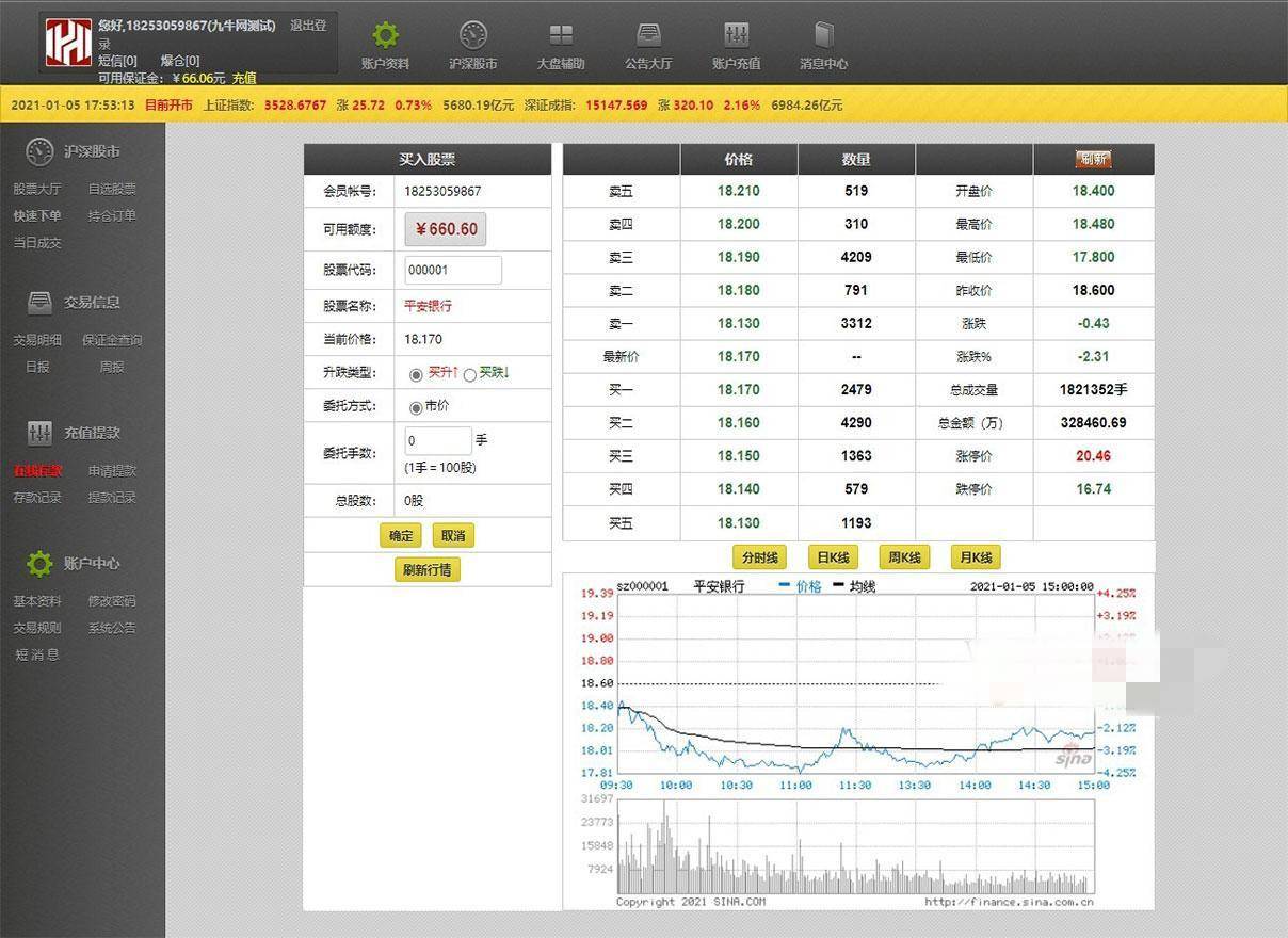 A1065 【T+0】PHP股票证券线上配资融资融券模拟交易、模拟盘平台系统源码