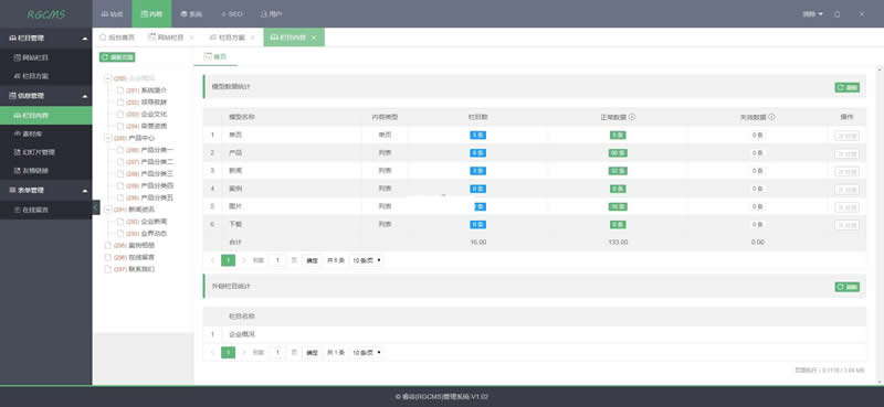 RGCMS睿谷信息管理系统 v2.0 build2021050801