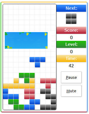 HTML5俄罗斯方块游戏源码下载