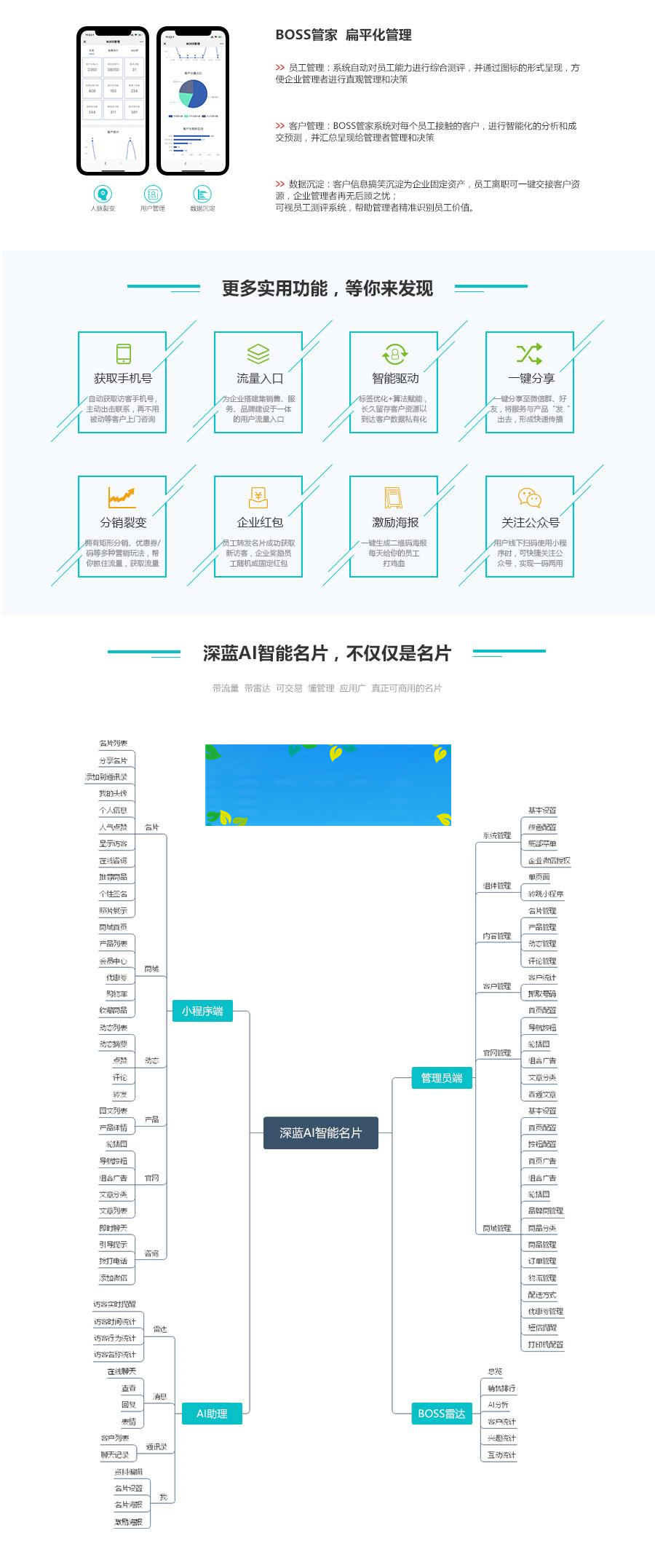 通用功能模块 深蓝AI智能名片小程序V2.7.0 原版