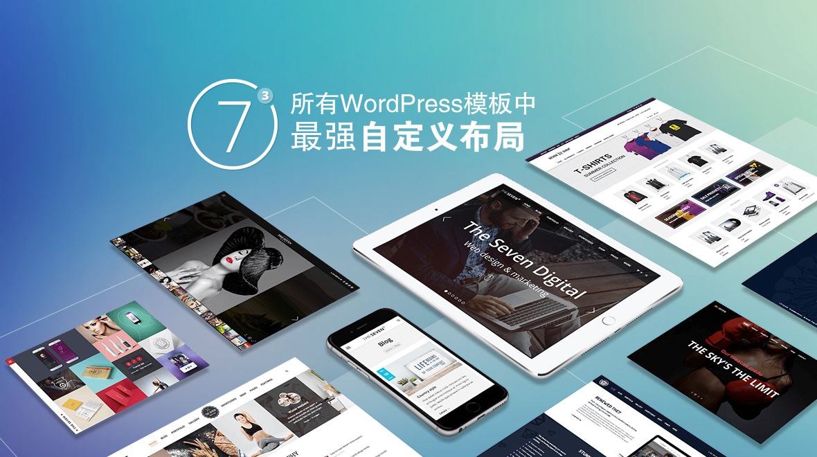 wordpress主题The7_v.9.5.2.2可视化建站最新汉化版带秘钥