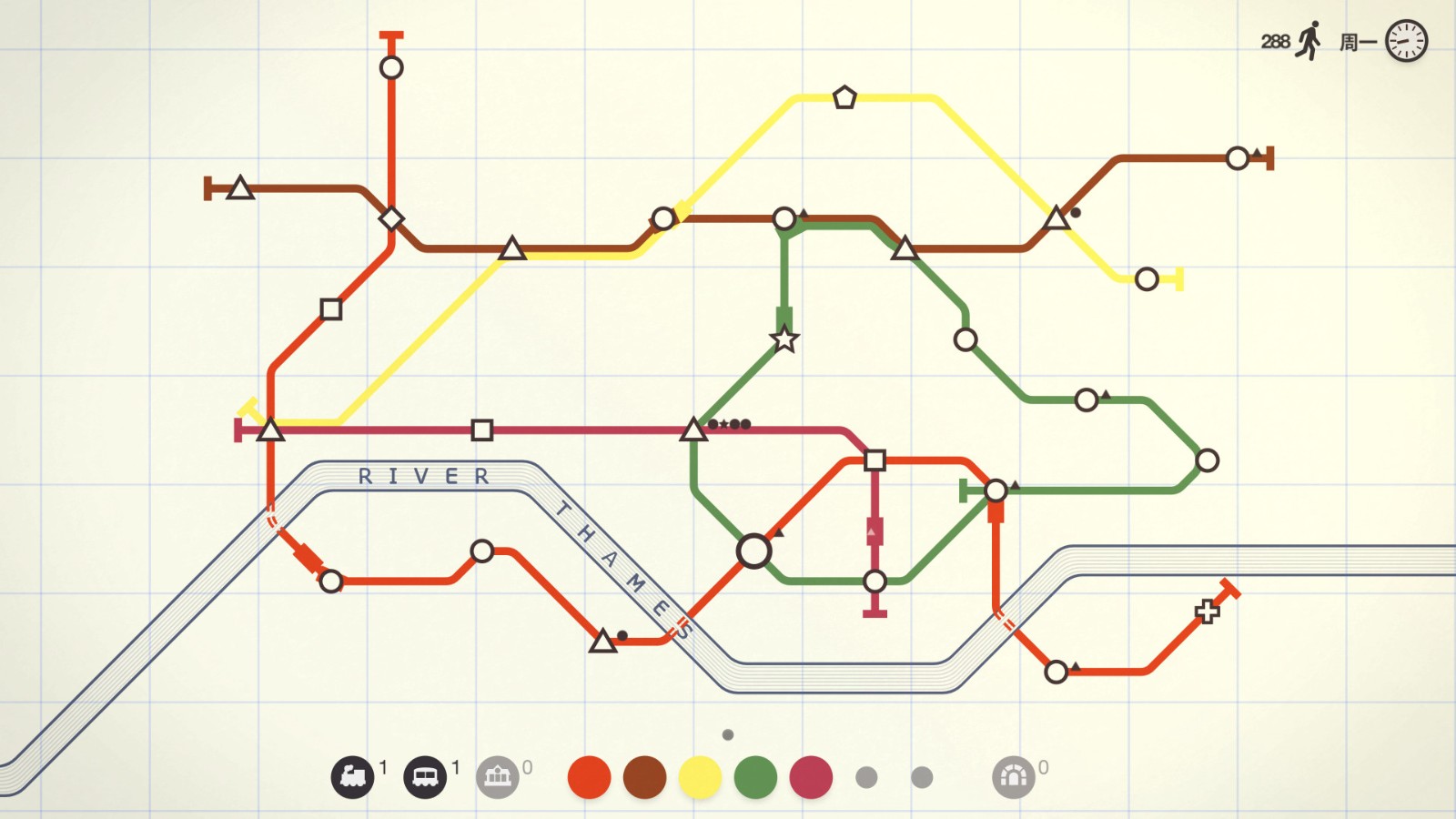 迷你地铁,模拟地铁,迷你都市,Mini Metro