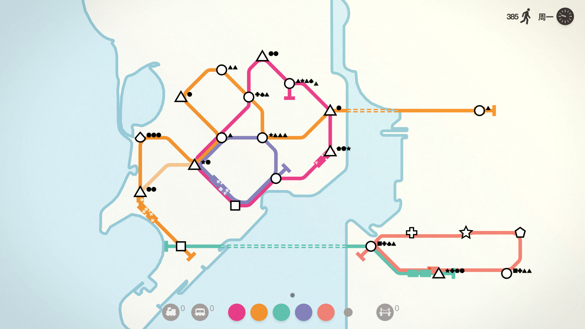 迷你地铁,模拟地铁,迷你都市,Mini Metro