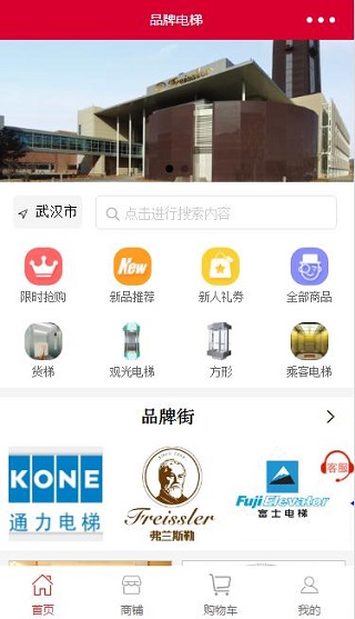 简单图标排版品牌电梯销售电梯在线购买微商小程序