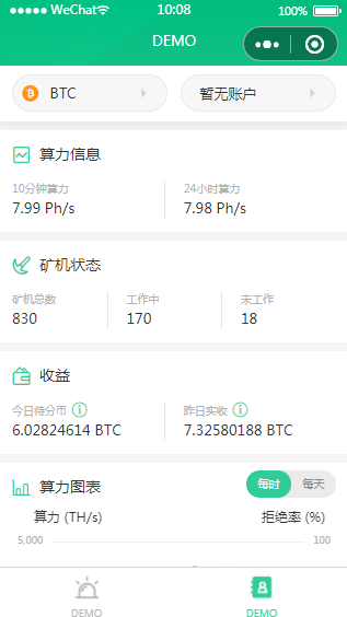 工具类CPU算力图表计算小程序模板源码下载