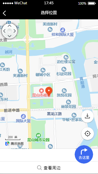 发型设计预约小程序地图导航页面模板