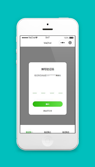 验证码小程序填写验证码页面源码下载