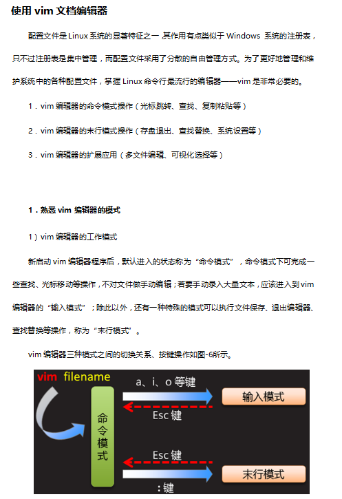 linux的vim编辑器使用详解 中文