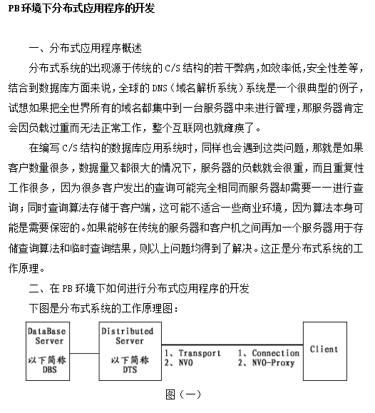 PB环境下分布式应用程序的开发 中文