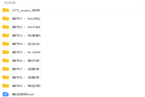 自然语言处理之AI深度学习顶级实战课程视频教程