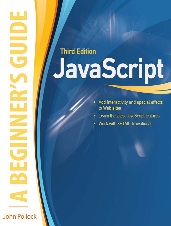 javascript 新手指南 第三版pdf