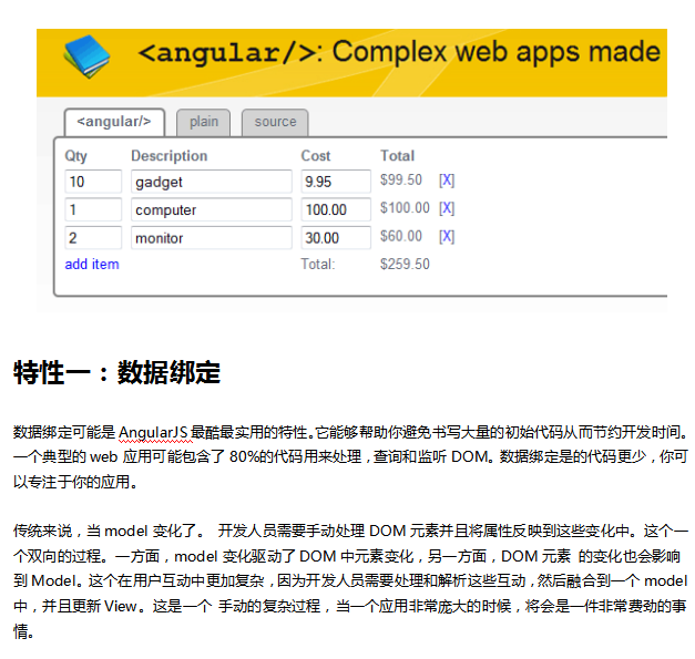 AngularJS前端框架特性介绍 中文