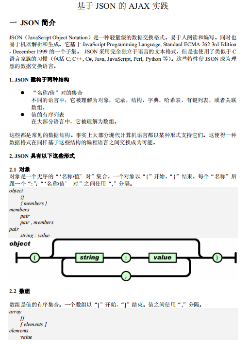 基于JSON的Ajax实践 中文