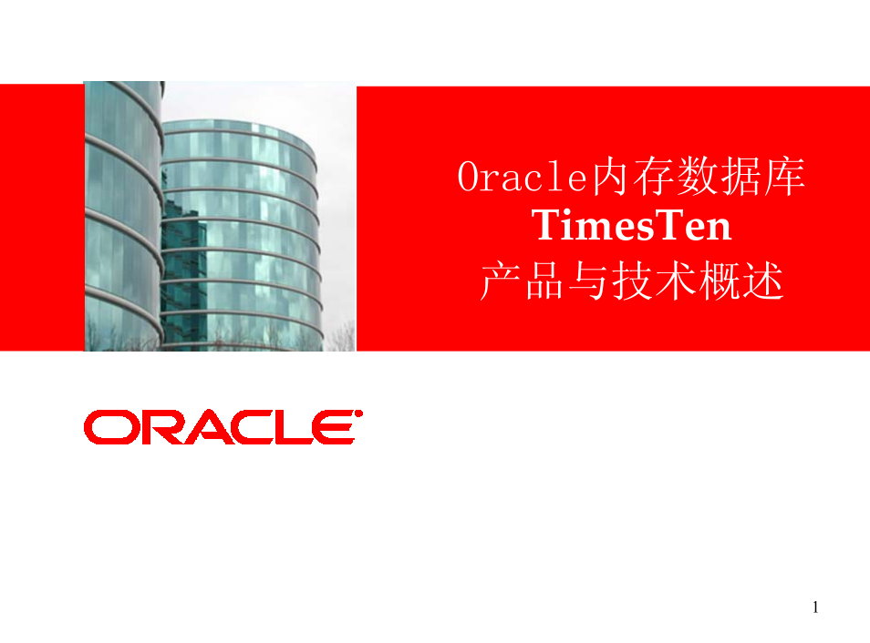 Oracle内存数据库TimesTen产品与技术概述（PDF版）