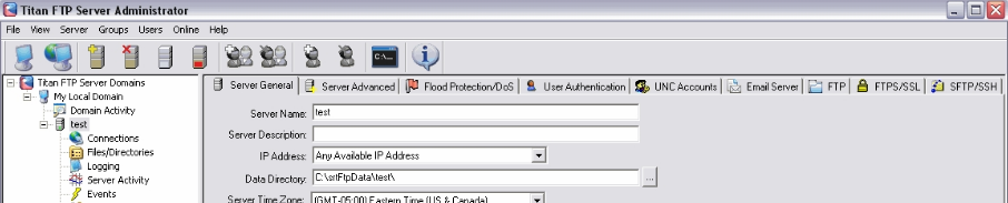 Titan FTP Server v9.00.1555