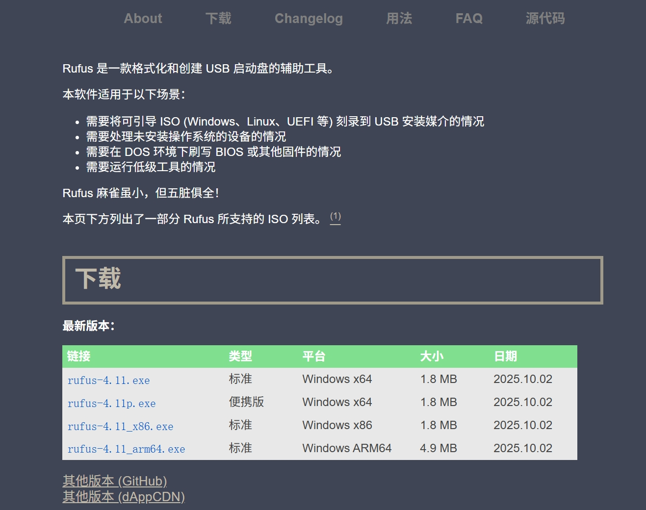 rufus启动盘制作工具