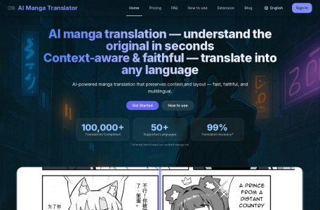 AI Manga Translator