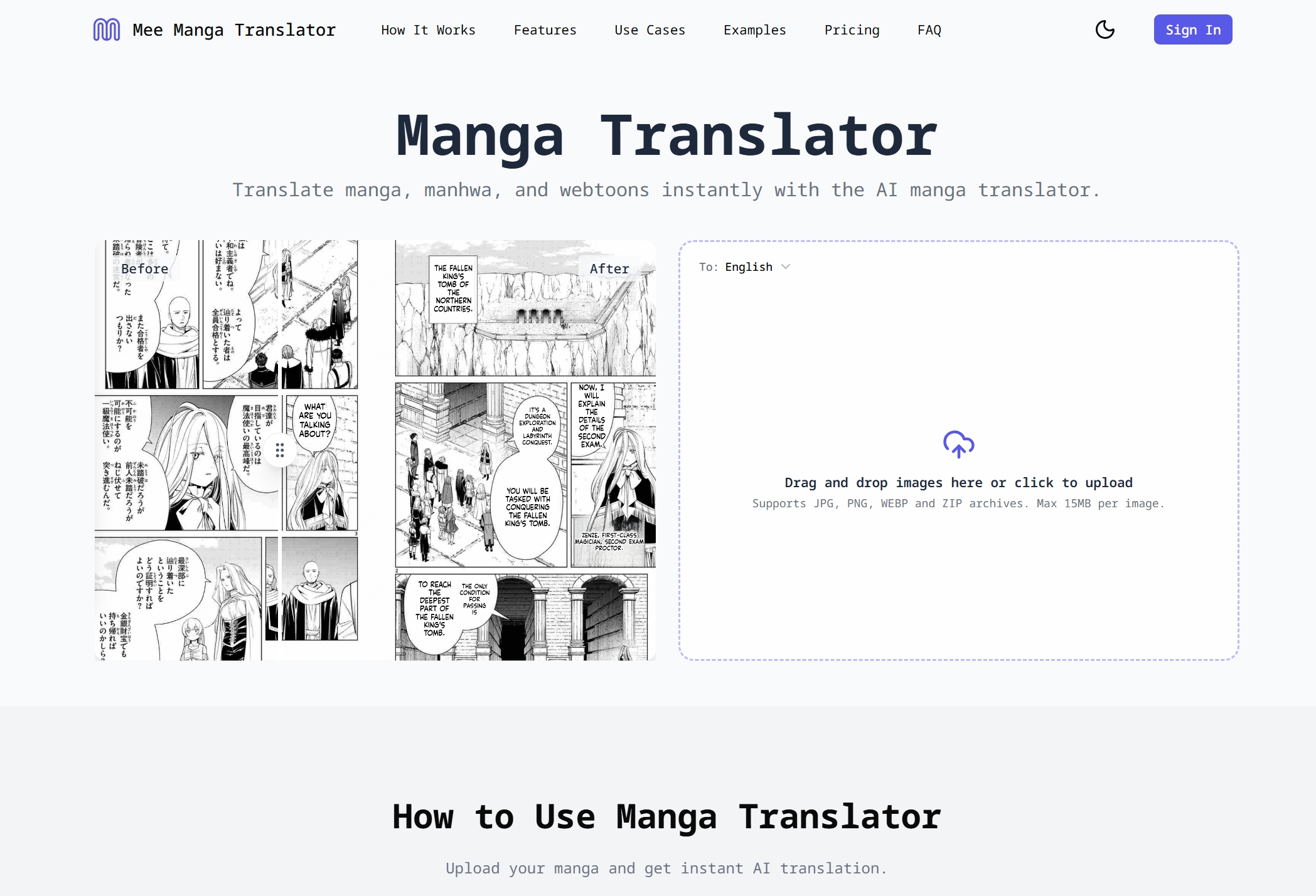 Mee Manga Translator 漫画翻译