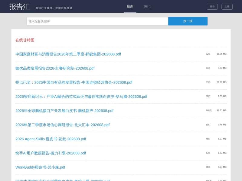 报告汇