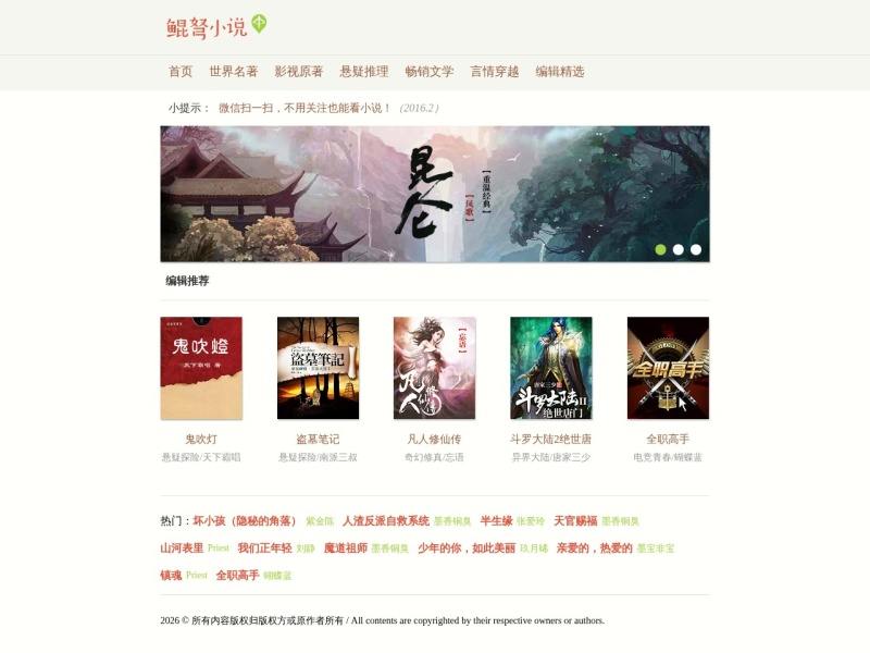 鲲弩小说